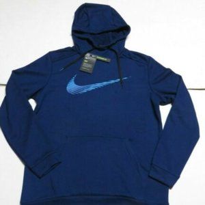 Nike Swoosh Dry Fleece Men’s Size SMALL Training Hoodie DB4215-492 Blue Nwts